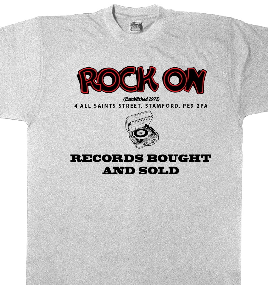 White with red lettering