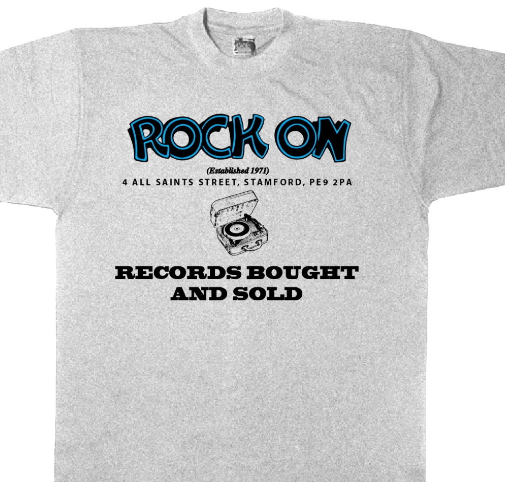 White with blue lettering