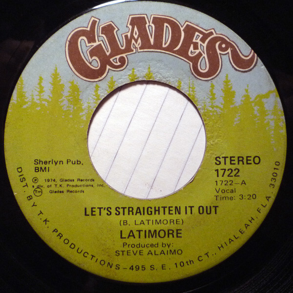 LATIMORE - Let's Straighten It Out / Ain't Nobody Gonna Make Me Change My Mind - Image 1