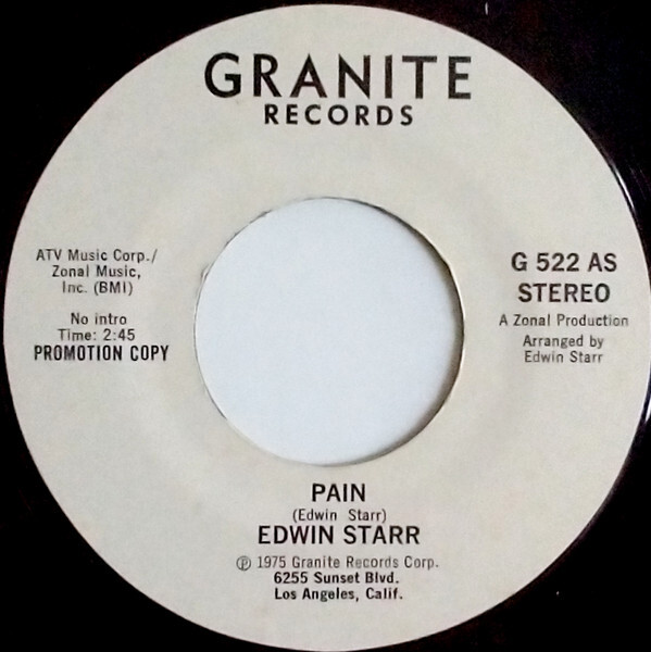 EDWIN STARR - Pain / Pain - Image 1