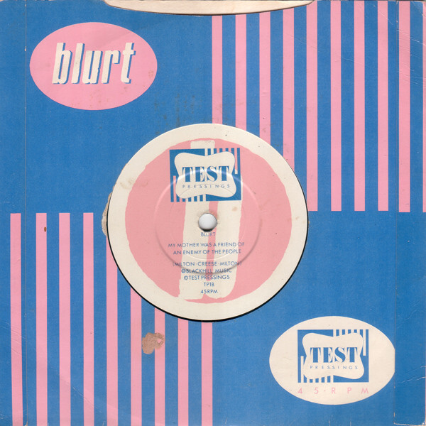 BLURT - My Mother was a Friend of an Enemy of the People / Get - Image 1