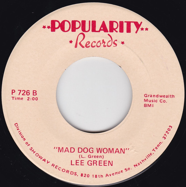LEE GREEN _ Bam-A-Lame / Mad Dog Woman