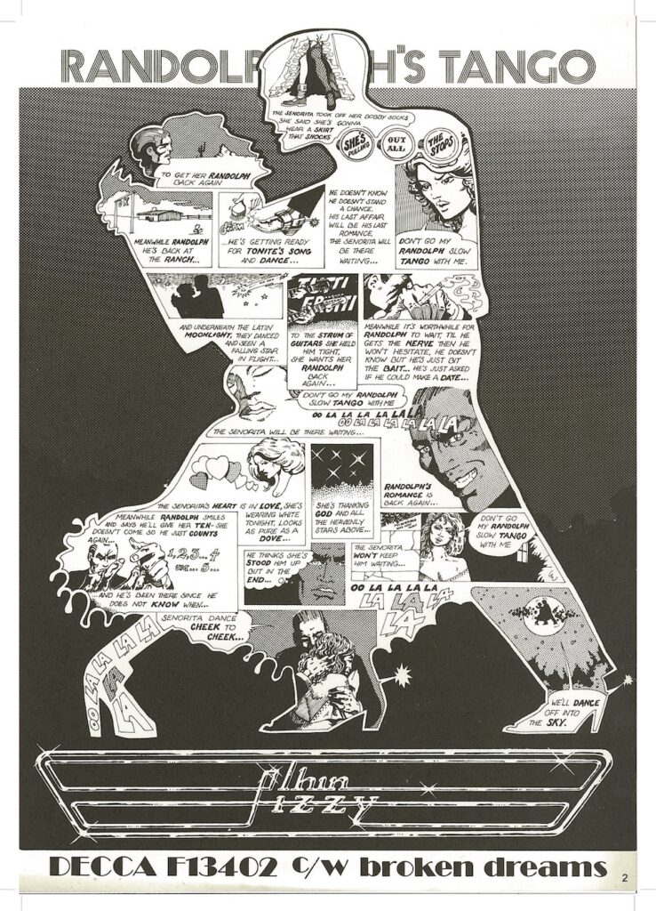 Thin Lizzy "Randoph’s Tango" poster