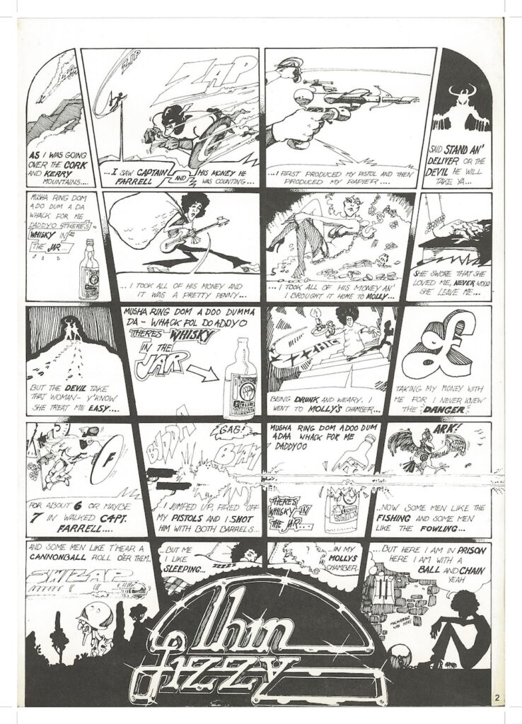 Thin Lizzy "Whiskey in the Jar" poster
